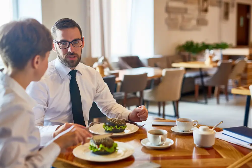 Office Worker Dining
